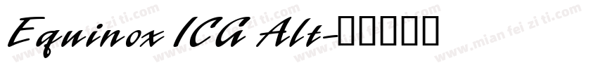 Equinox ICG Alt字体转换